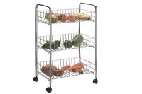 Apollo Housewares Chrome Veg Trolley