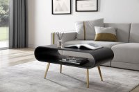 Jual JF721 Auckland Coffee Table Black & Brass