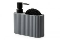 Casa&Casa Berkeley Soap Dispenser & Holder Grey