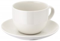 Judge Table Essentials Ivory Porcelain Tea Cup & Saucer 275ml