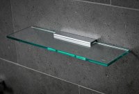 Miller Classic Glass Shelf 400mm - Chrome