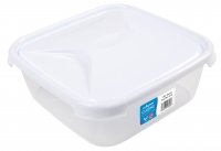 Wham Cuisine 1.8L Square Food Box Clear/Ice White