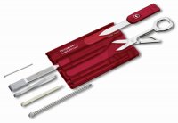 Victorinox Swiss Army Knife Swiss Card Classic - Red Transparent