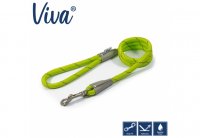 Ancol Viva Rope Lead Reflective - Lime 1.07m x 12mm