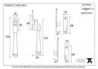 Polished Nickel Night-Vent Locking Avon Fastener