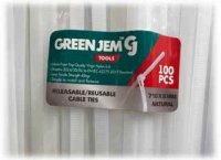 Green Jem Natural Quick Release Cable Ties - 710mm x 8mm - 100 Pack
