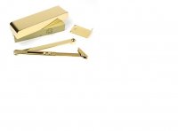 Polished Brass Size 2-5 Door Closer And Cover