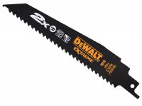 DeWalt 2X Life Wood & Nail Reciprocating Blade 152mm x 6 TPI Pack of 5