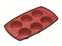 m c silicone flexible six hole pan 30cmx18cm (12"x7")