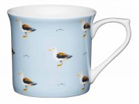 kitchencraft fine bone china 300ml fluted mug seagull