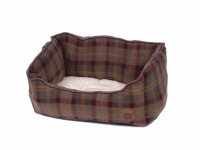 Petface Country Check Square Bed - Small