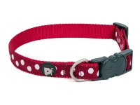 Petface Cherry/White Dots Collar - Extra Small