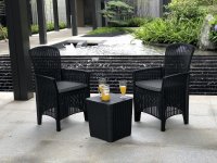 FARO Black Relax 3 pc Bistro Set