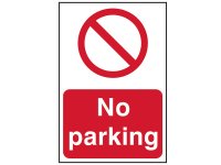 Scan PVC Sign 200 x 300mm - No Parking