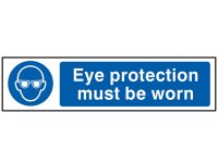 Scan PVC Sign 200 x 50mm - Eye Protection Must Be Worn