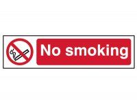 Scan PVC Sign 200 x 50mm - No Smoking