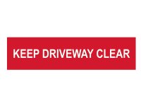 Scan PVC Sign 200 x 50mm - Keep Driveway Clear
