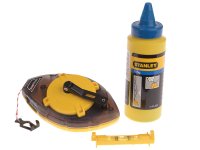 STANLEY® Power Winder Chalk Line 30m Chalk & Level