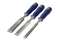 IRWIN® Marples® M444 Bevel Edge Chisel Blue Chip Handle Set 3 Piece