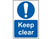 Scan PVC Sign 200 x 300mm - Keep Clear