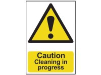 Scan PVC Sign 200 x 300mm - Caution Cleaning In Progress