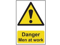 Scan PVC Sign 200 x 300mm - Danger Men At Work