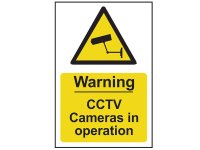 Scan PVC Sign 200 x 300mm - Warning CCTV Cameras in Operation
