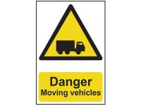 Scan PVC Sign 400 x 600mm - Danger Moving Vehicles