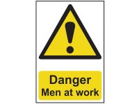 Scan PVC Sign 400 x 600mm - Danger Men At Work