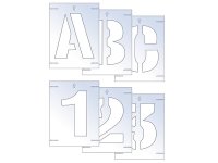 Scan Letter & Number Stencil Kit 25mm