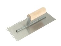R.S.T. Notched Trowel 6mm Square Notches Wooden Handle 11 x 4.1/2in