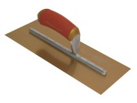 Marshalltown MPB1GSD Pre-Worn PermaShape® Finishing Gold S/S Trowel DuraSoft® 11 x 4.1/2in