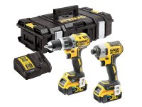 DeWalt DCK2500P2B XR Brushless Tool Connect Twin Pack 18V 2 x 5.0Ah Li-ion