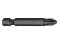 Faithfull Pozi S2 Grade Steel Screwdriver Bits PZ2 x 50mm (Pack 3)