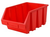 Faithfull Interlocking Storage Bin Size 4 Red 209 x 340 x 155mm