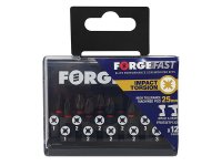 ForgeFix ForgeFast Pozidriv Compatible Impact Bit Set 12 Piece