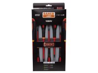 Bahco BE-9881SL ERGO Slim VDE Insulated Screwdriver Set 5 Piece