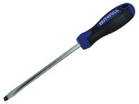 Faithfull Soft Grip Screwdriver Flared Slotted Tip 6.5 x 125mm