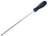Faithfull Soft Grip Screwdriver Flared Slotted Tip 10.0 x 250mm