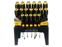 Stanley Tools Screwdriver Set in Rack, 44 Piece