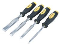 BlueSpot Tools Chisel Set Double Colour Handle Set 4 Piece