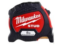 Milwaukee STUD II Magnetic Tape Measure 8m (Width 33mm) (Metric only)