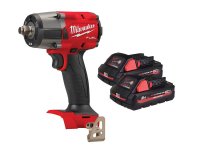 Milwaukee M18 FMTIW2F12-502X FUEL 1/2in Mid-Torque Impact Wrench 18V 2 x 3.0Ah Li-ion