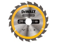 DeWalt Portable Construction Circular Saw Blade 184 x 30mm x 18T