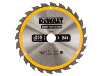 DeWalt Portable Construction Circular Saw Blade 235 x 30mm x 24T