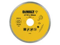 DeWalt DT3714 Diamond Tile Blade 110 x 20mm