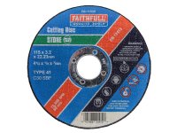 Faithfull Stone Cut Off Disc 115 x 3.2 x 22.23mm