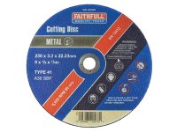 Faithfull Metal Cut Off Disc 230 x 3.2 x 22.23mm