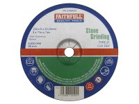 Faithfull Depressed Centre Stone Grinding Disc 230 x 6 x 22.23mm