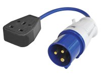 Faithfull Fly Lead 240V 3-Pin Plug to 240V 3-Pin Socket & 35cm Lead